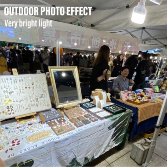 Outdoor / Indoor usb rechargable led bulb lantern high brightness with hook - Picture 6 of 6